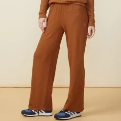 MONROW Supersoft Crop Straight Leg Sweat BROWNSUGAR Flash Sale